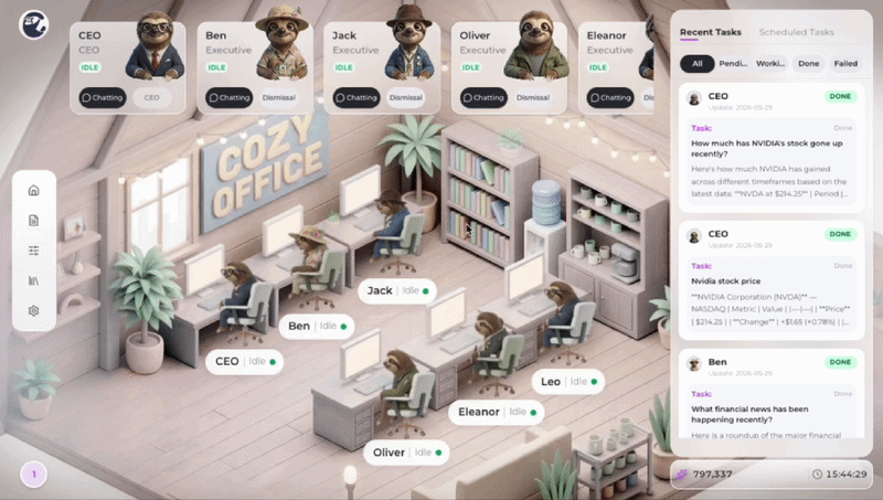 CozyOffice workspace demo